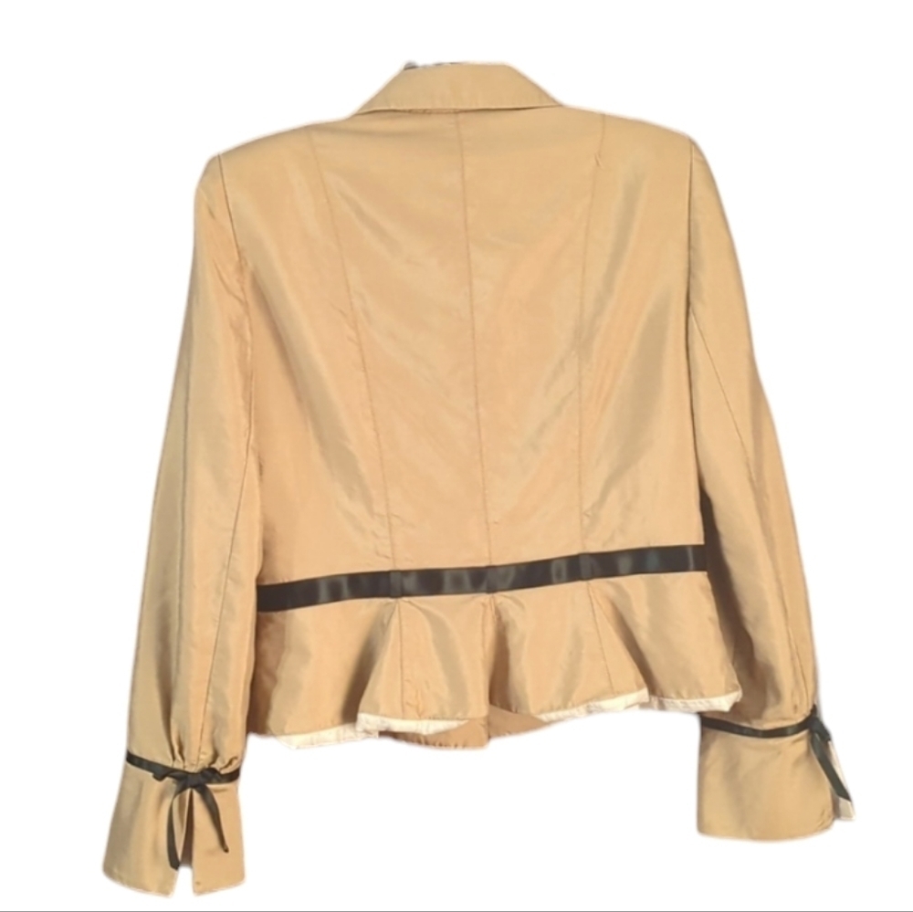 Kay Unger Beige Blazer with Black Trim - Picture 8 of 8